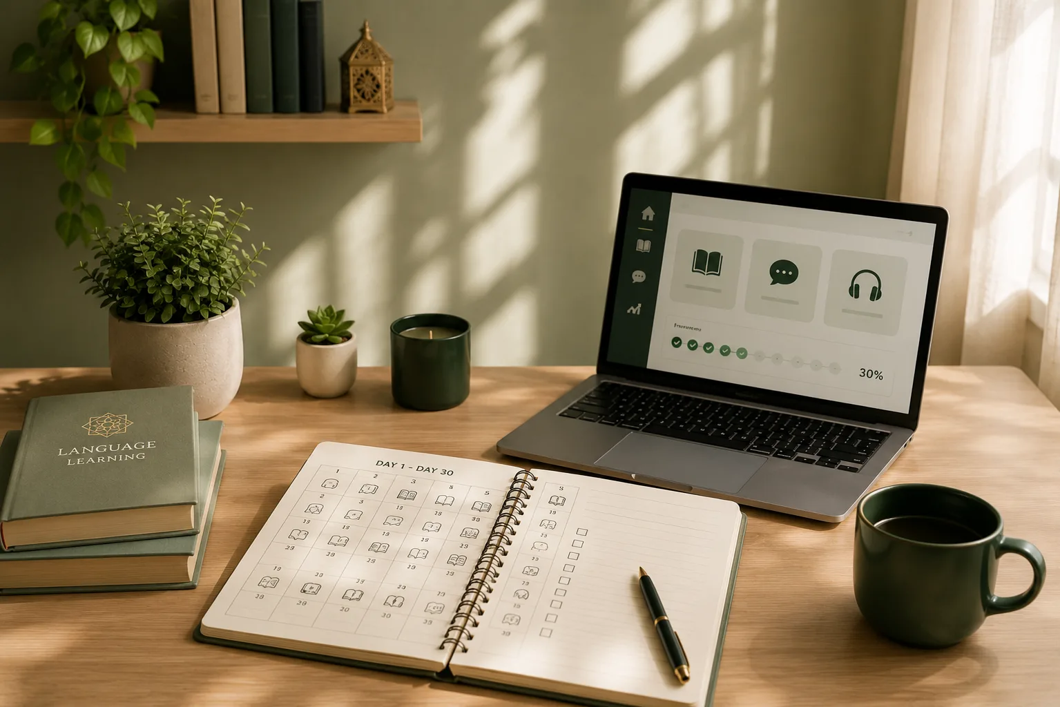The first 30 days of learning a language